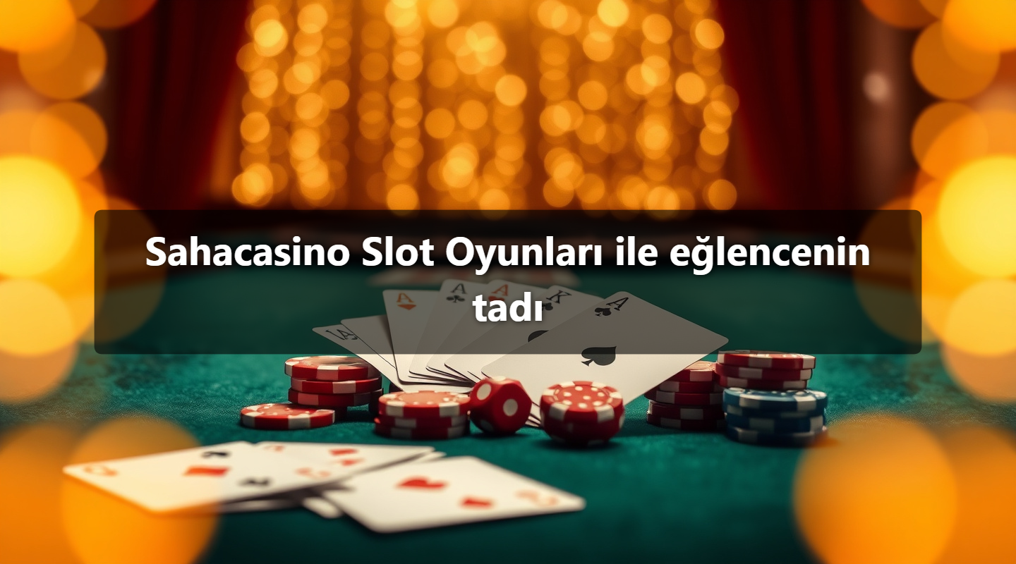 Sahacasino Slot Oyunları ile eğlencenin tadı